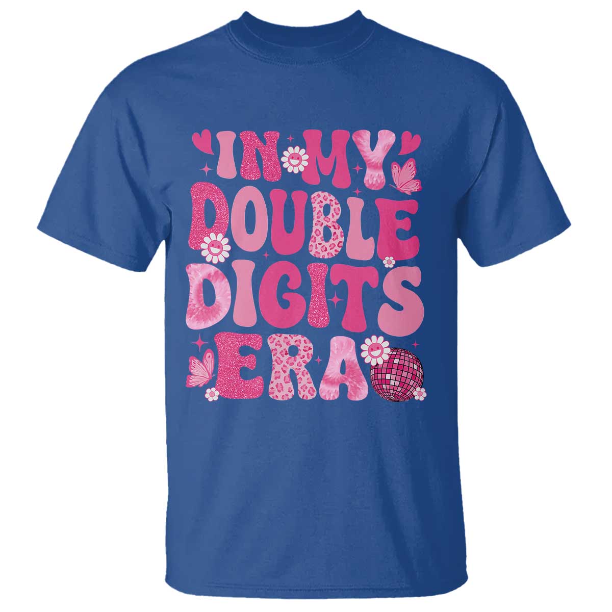 10 Years Old Birthday Girl T Shirt In My Double Digits Era - Wonder Print Shop