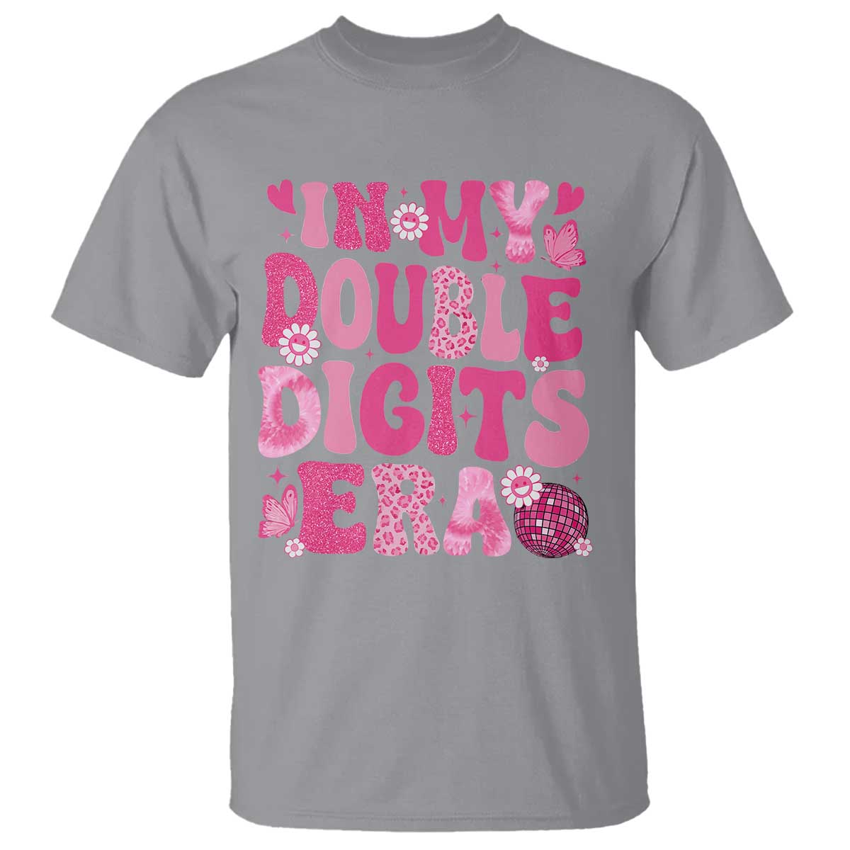 10 Years Old Birthday Girl T Shirt In My Double Digits Era - Wonder Print Shop