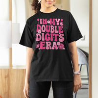 10 Years Old Birthday Girl T Shirt For Women In My Double Digits Era - Wonder Print Shop