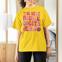 10 Years Old Birthday Girl T Shirt For Women In My Double Digits Era - Wonder Print Shop