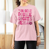 10 Years Old Birthday Girl T Shirt For Women In My Double Digits Era - Wonder Print Shop