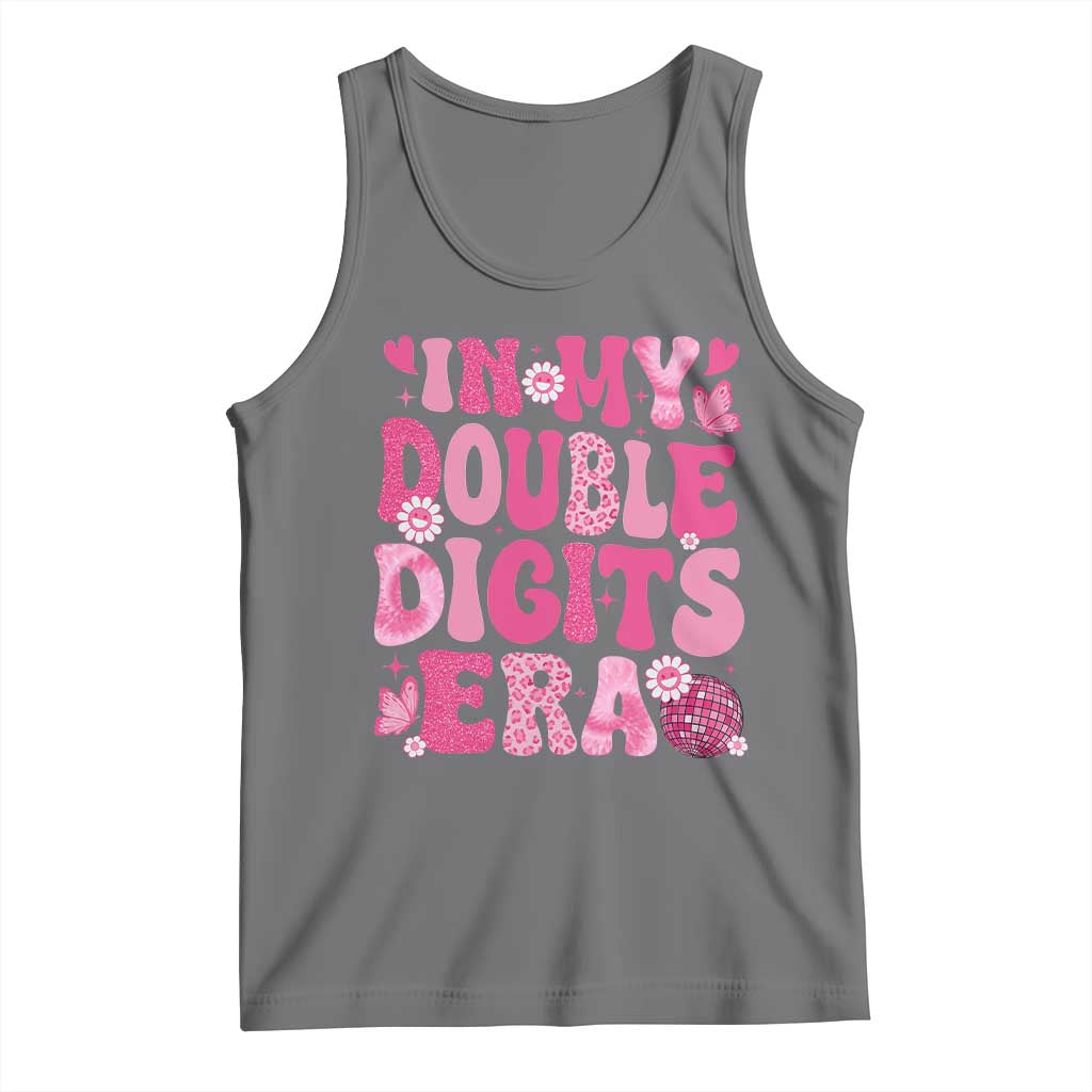 10 Years Old Birthday Girl Tank Top In My Double Digits Era - Wonder Print Shop