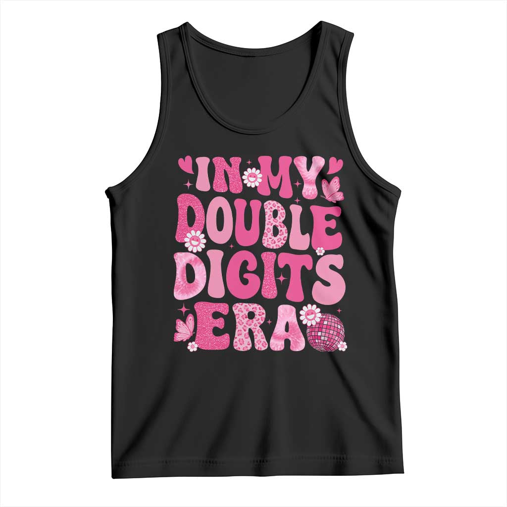 10 Years Old Birthday Girl Tank Top In My Double Digits Era - Wonder Print Shop