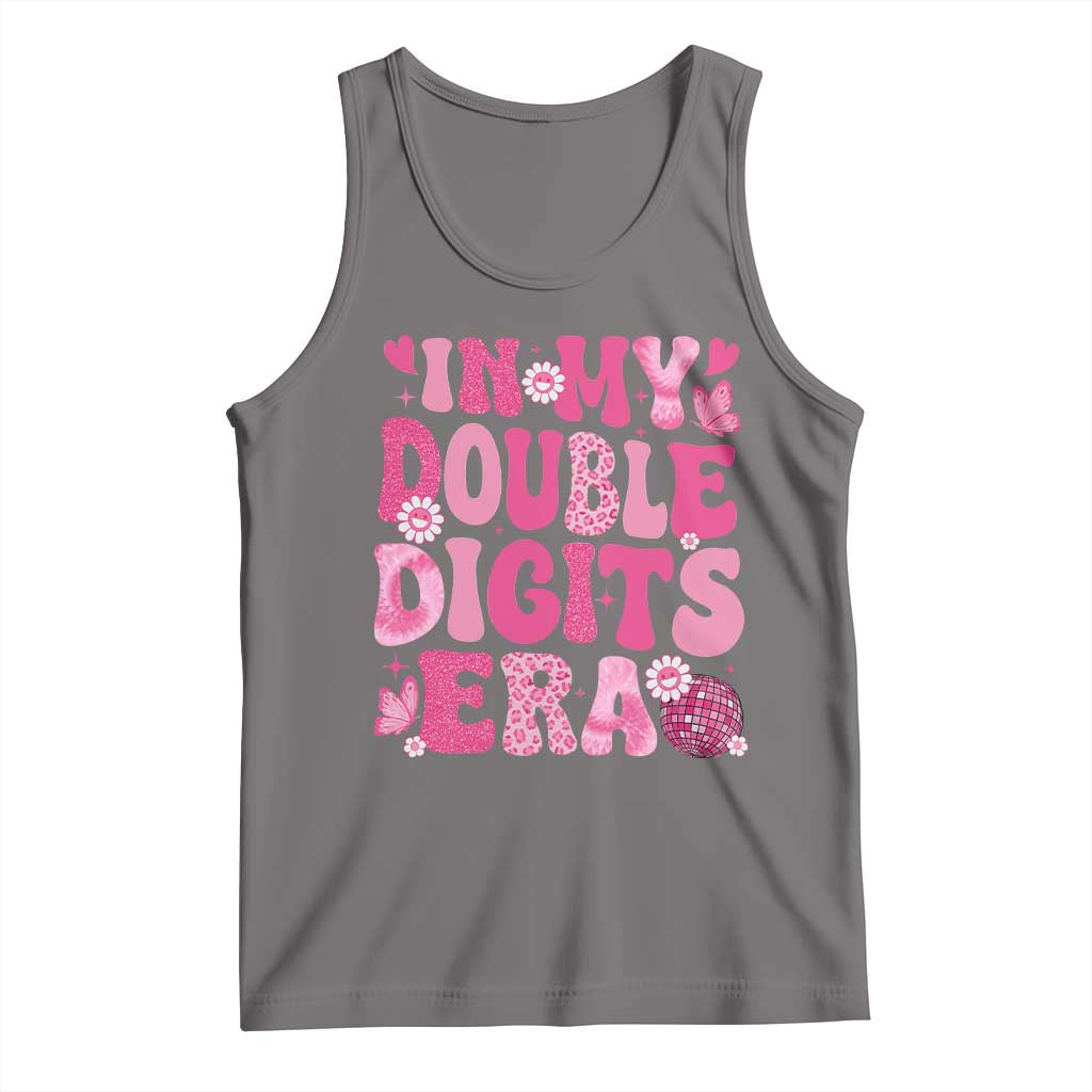 10 Years Old Birthday Girl Tank Top In My Double Digits Era - Wonder Print Shop