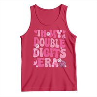 10 Years Old Birthday Girl Tank Top In My Double Digits Era - Wonder Print Shop