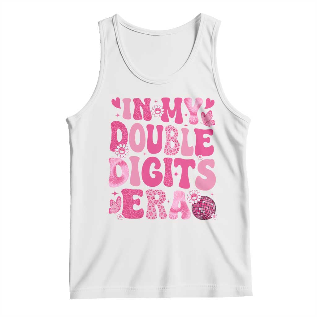 10 Years Old Birthday Girl Tank Top In My Double Digits Era - Wonder Print Shop