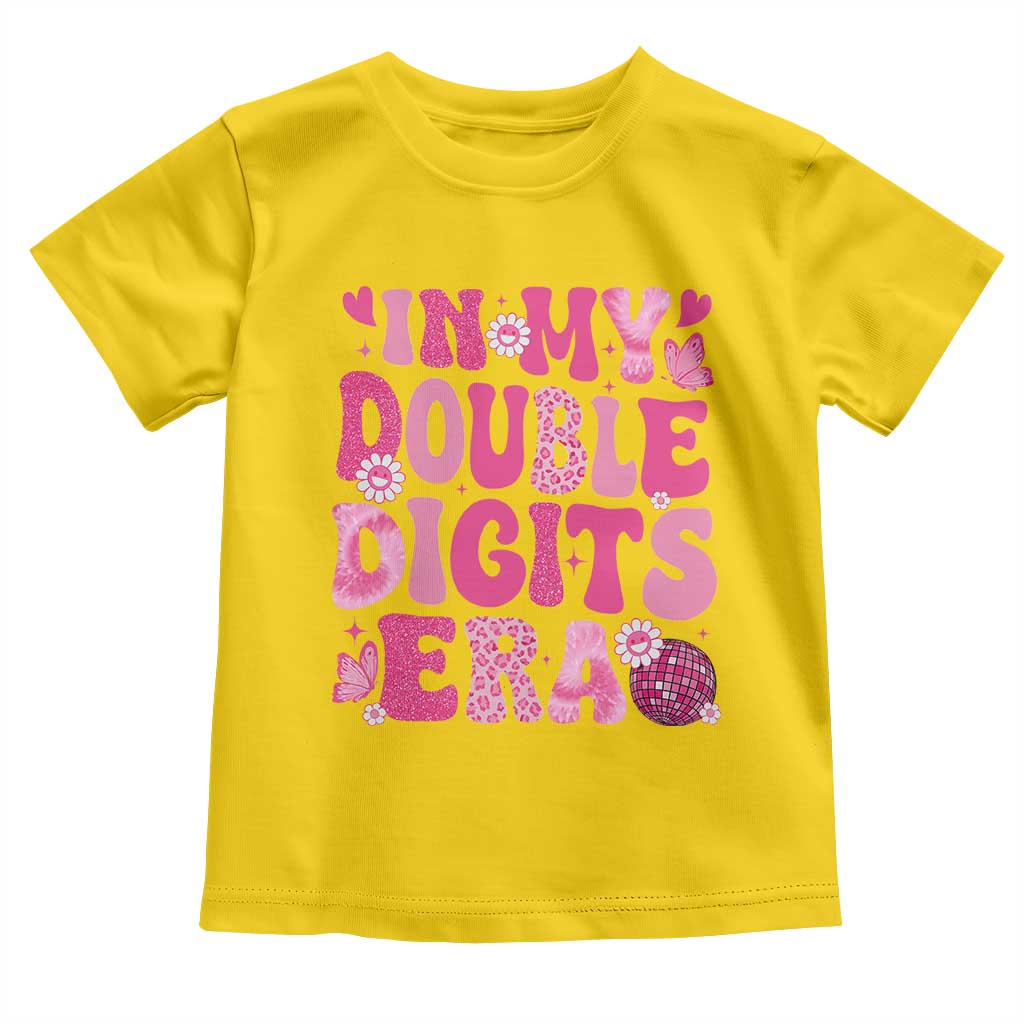 10 Years Old Birthday Girl Toddler T Shirt In My Double Digits Era - Wonder Print Shop