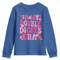 10 Years Old Birthday Girl Youth Sweatshirt In My Double Digits Era - Wonder Print Shop