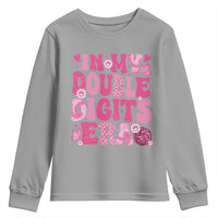 10 Years Old Birthday Girl Youth Sweatshirt In My Double Digits Era - Wonder Print Shop