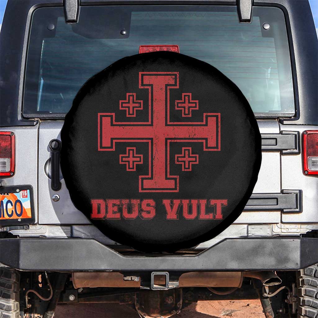 Catholic Knight Templar Crusader Cross Spare Tire Cover - Wonder Print Shop