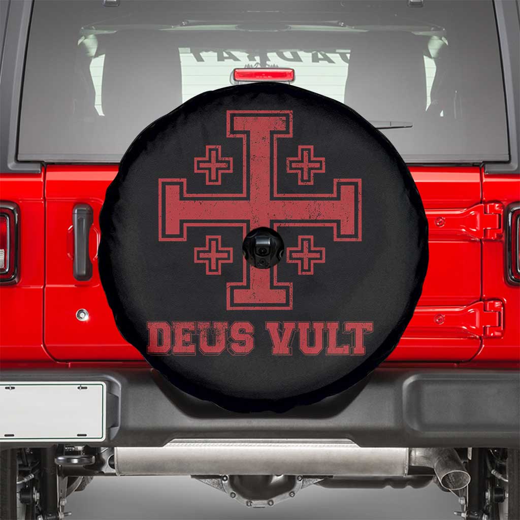 Catholic Knight Templar Crusader Cross Spare Tire Cover - Wonder Print Shop