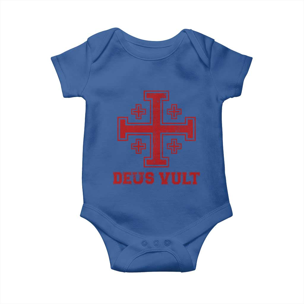 Catholic Knight Templar Crusader Cross Baby Onesie - Wonder Print Shop