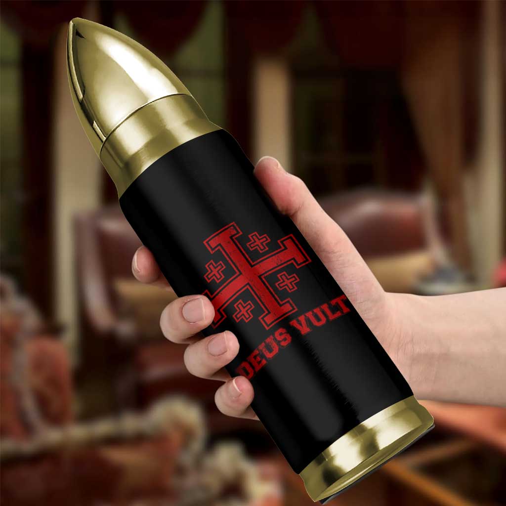 Catholic Knight Templar Crusader Cross Bullet Tumbler - Wonder Print Shop