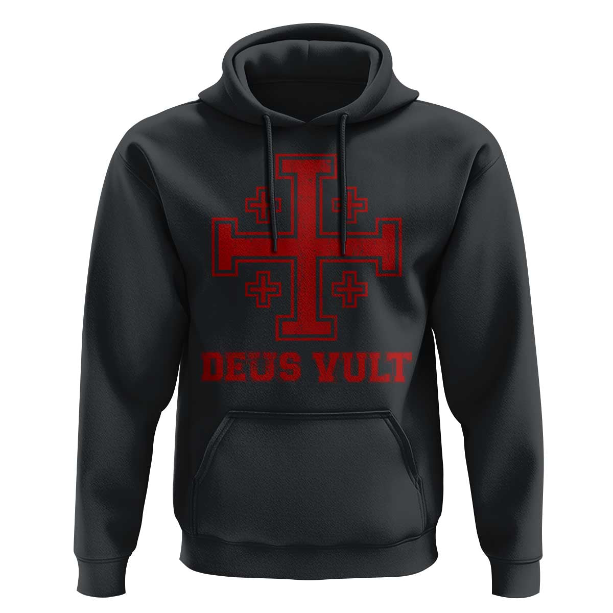 Catholic Knight Templar Crusader Cross Hoodie - Wonder Print Shop