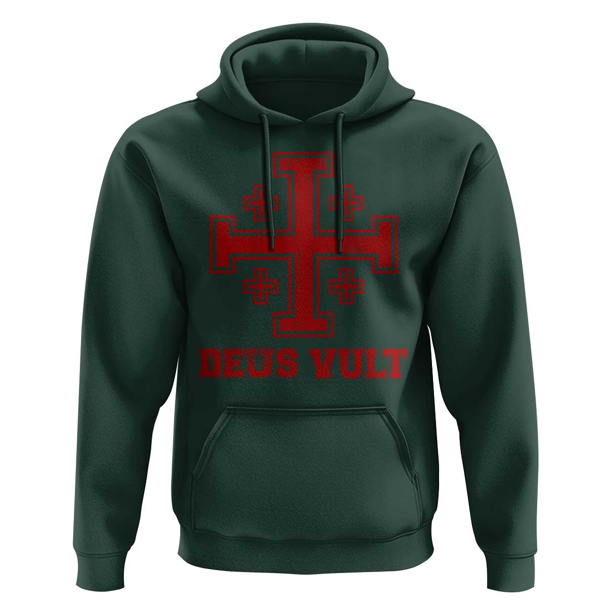 Catholic Knight Templar Crusader Cross Hoodie - Wonder Print Shop