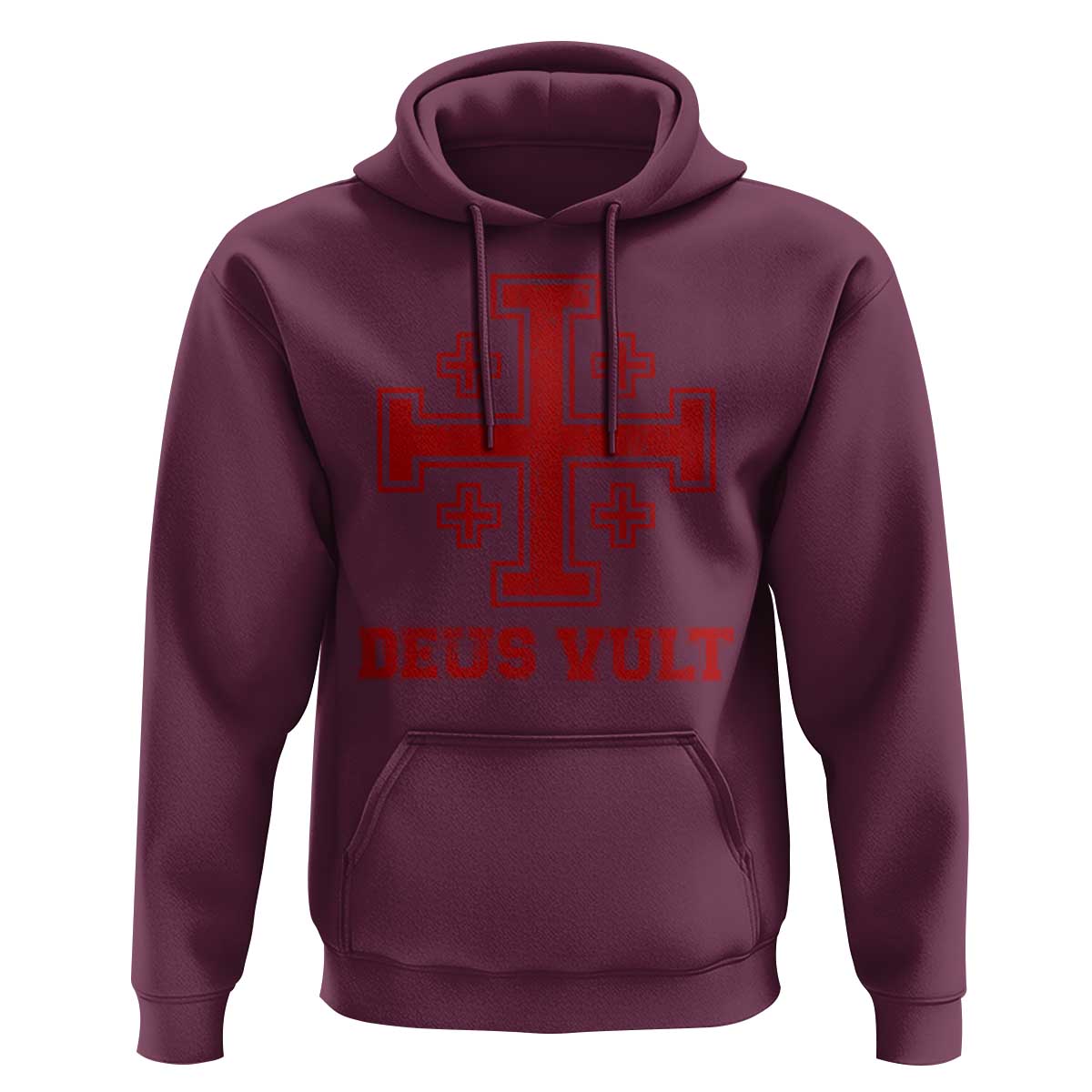 Catholic Knight Templar Crusader Cross Hoodie - Wonder Print Shop