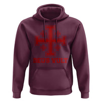 Catholic Knight Templar Crusader Cross Hoodie - Wonder Print Shop
