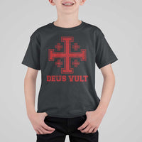 Catholic Knight Templar Crusader Cross T Shirt For Kid - Wonder Print Shop