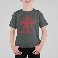 Catholic Knight Templar Crusader Cross T Shirt For Kid - Wonder Print Shop