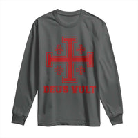Catholic Knight Templar Crusader Cross Long Sleeve Shirt - Wonder Print Shop