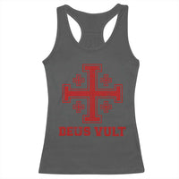 Catholic Knight Templar Crusader Cross Racerback Tank Top - Wonder Print Shop