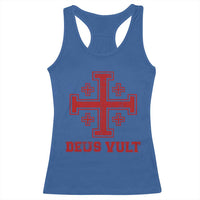 Catholic Knight Templar Crusader Cross Racerback Tank Top - Wonder Print Shop