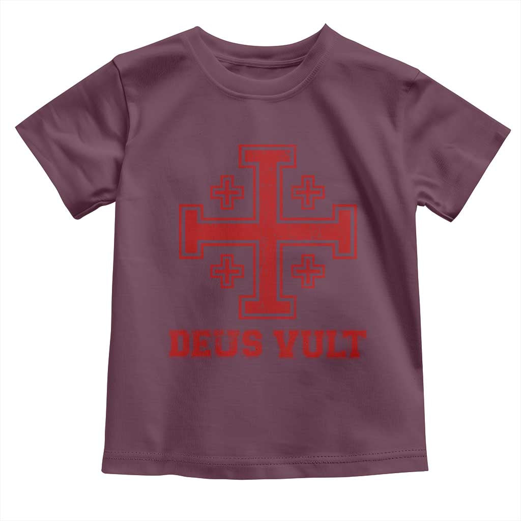 Catholic Knight Templar Crusader Cross Toddler T Shirt - Wonder Print Shop