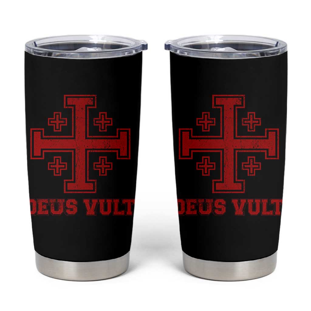 Catholic Knight Templar Crusader Cross Tumbler Cup - Wonder Print Shop