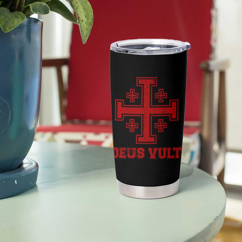 Catholic Knight Templar Crusader Cross Tumbler Cup - Wonder Print Shop