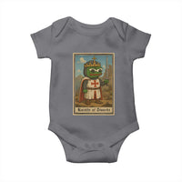 Funny Knight Meme Baby Onesie Vintage Pepe Frog Templar Crusader Fren Soldier - Wonder Print Shop