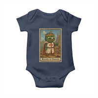 Funny Knight Meme Baby Onesie Vintage Pepe Frog Templar Crusader Fren Soldier - Wonder Print Shop