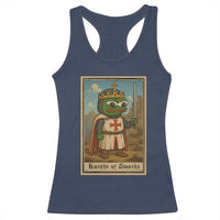 Funny Knight Meme Racerback Tank Top Vintage Pepe Frog Templar Crusader Fren Soldier - Wonder Print Shop