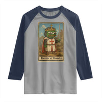 Funny Knight Meme Raglan Shirt Vintage Pepe Frog Templar Crusader Fren Soldier - Wonder Print Shop