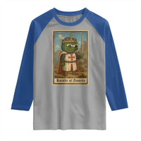 Funny Knight Meme Raglan Shirt Vintage Pepe Frog Templar Crusader Fren Soldier - Wonder Print Shop