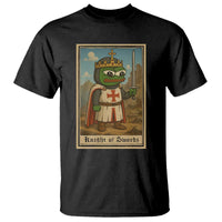 Funny Knight Meme T Shirt Vintage Pepe Frog Templar Crusader Fren Soldier - Wonder Print Shop