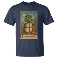 Funny Knight Meme T Shirt Vintage Pepe Frog Templar Crusader Fren Soldier - Wonder Print Shop