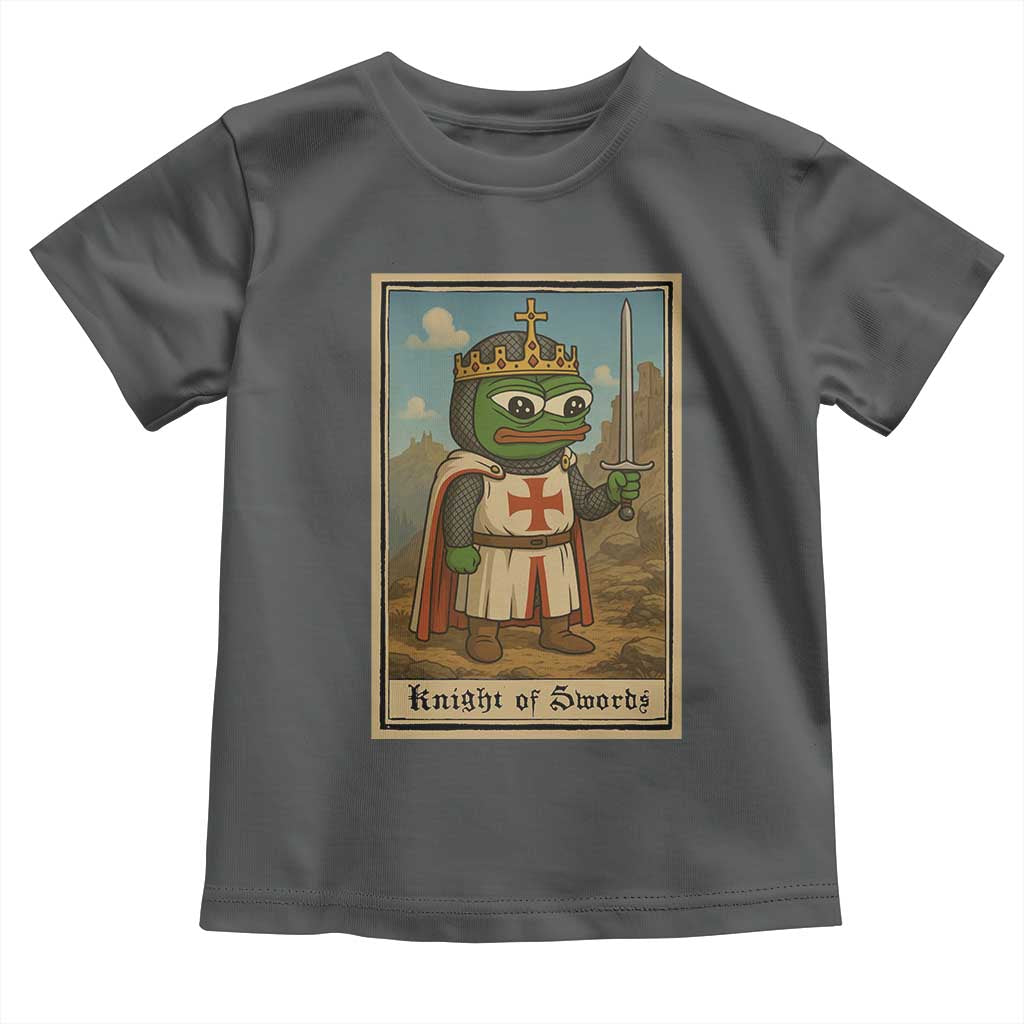 Funny Knight Meme Toddler T Shirt Vintage Pepe Frog Templar Crusader Fren Soldier - Wonder Print Shop