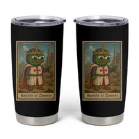 Funny Knight Meme Tumbler Cup Vintage Pepe Frog Templar Crusader Fren Soldier - Wonder Print Shop