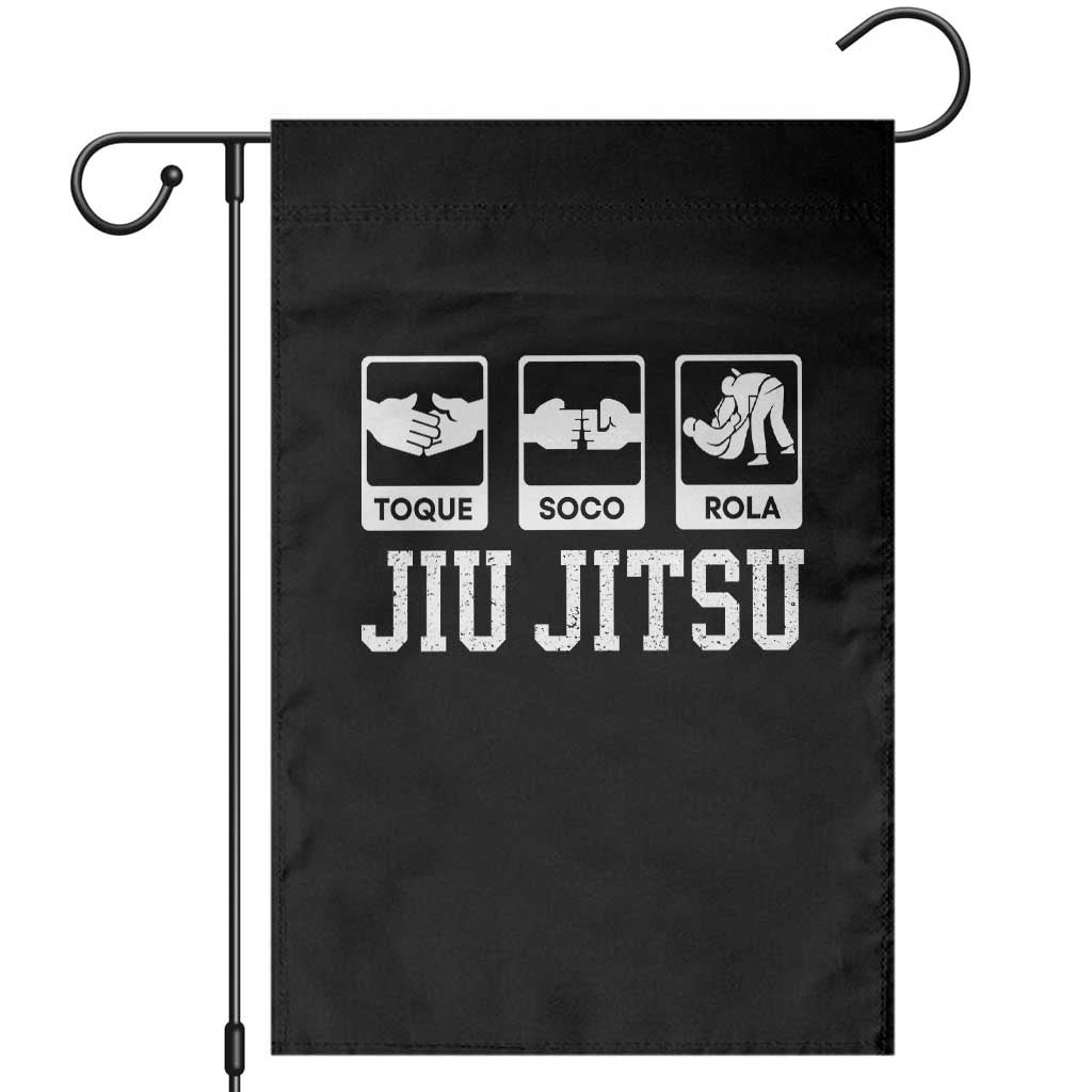 Funny BJJ Garden Flag Toque Soco Rola Brazilian Jiu Jitsu - Wonder Print Shop