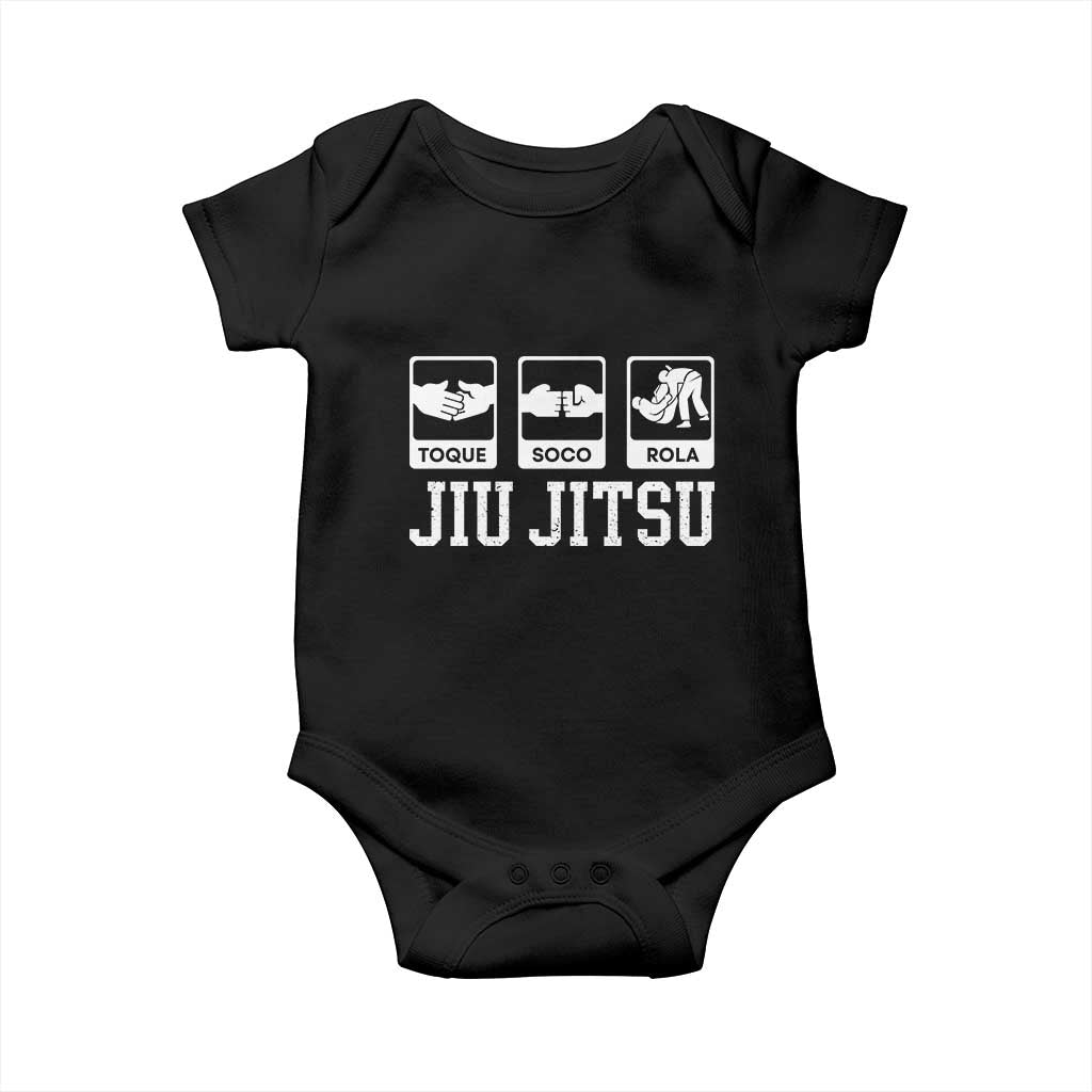 Funny BJJ Baby Onesie Toque Soco Rola Brazilian Jiu Jitsu - Wonder Print Shop