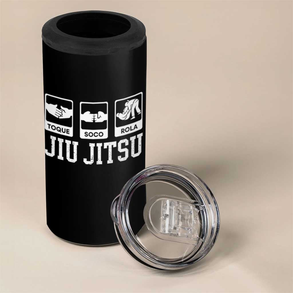 Funny BJJ 4 in 1 Can Cooler Tumbler Toque Soco Rola Brazilian Jiu Jitsu - Wonder Print Shop