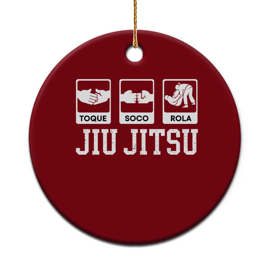 Funny BJJ Ceramic Ornament Toque Soco Rola Brazilian Jiu Jitsu - Wonder Print Shop