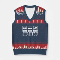 Funny BJJ V-Neck Knit Sweater Vest Toque Soco Rola Brazilian Jiu Jitsu - Wonder Print Shop