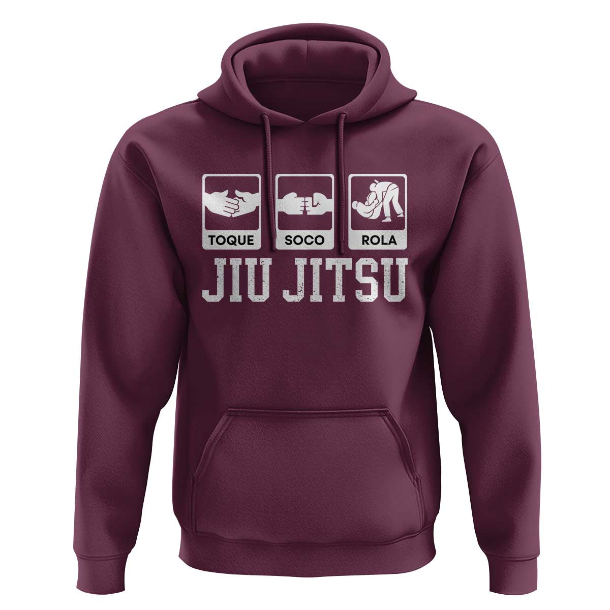 Funny BJJ Hoodie Toque Soco Rola Brazilian Jiu Jitsu - Wonder Print Shop