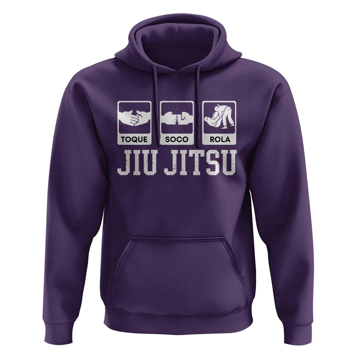 Funny BJJ Hoodie Toque Soco Rola Brazilian Jiu Jitsu - Wonder Print Shop