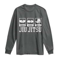 Funny BJJ Long Sleeve Shirt Toque Soco Rola Brazilian Jiu Jitsu - Wonder Print Shop