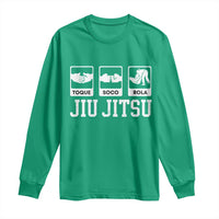 Funny BJJ Long Sleeve Shirt Toque Soco Rola Brazilian Jiu Jitsu - Wonder Print Shop