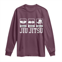 Funny BJJ Long Sleeve Shirt Toque Soco Rola Brazilian Jiu Jitsu - Wonder Print Shop