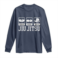 Funny BJJ Long Sleeve Shirt Toque Soco Rola Brazilian Jiu Jitsu - Wonder Print Shop