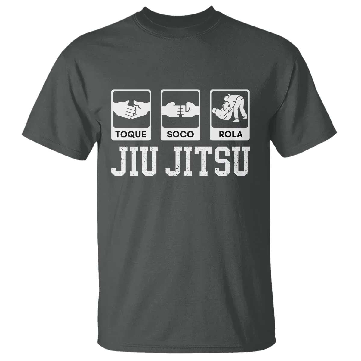 Funny BJJ T Shirt Toque Soco Rola Brazilian Jiu Jitsu - Wonder Print Shop